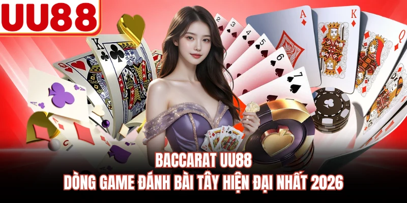 Baccarat UU88 - Dòng Game Đánh Bài Tây Hiện Đại Nhất 2026