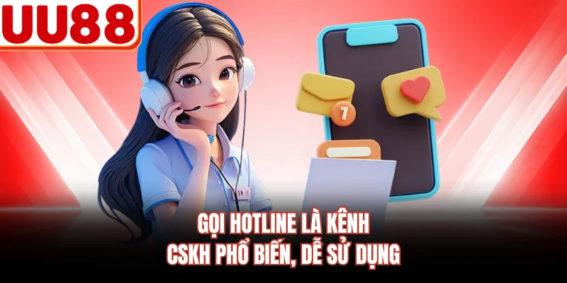Gọi hotline là kênh CSKH phổ biến, dễ sử dụng